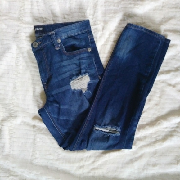 Express Denim - {Express} Girlfriend Jeans Med Wash Size 6
